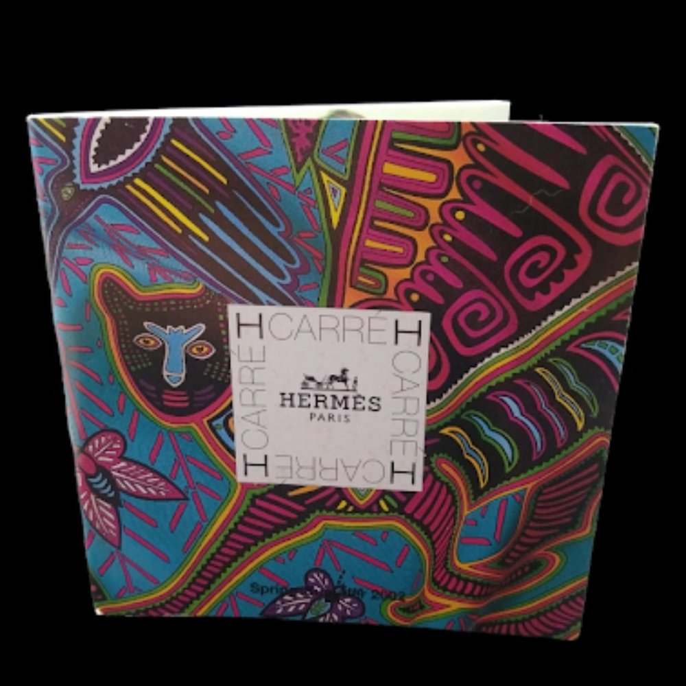 2002 Spring Scarf Catalog Carre Hermes Paris French 48 page 4” x 4”